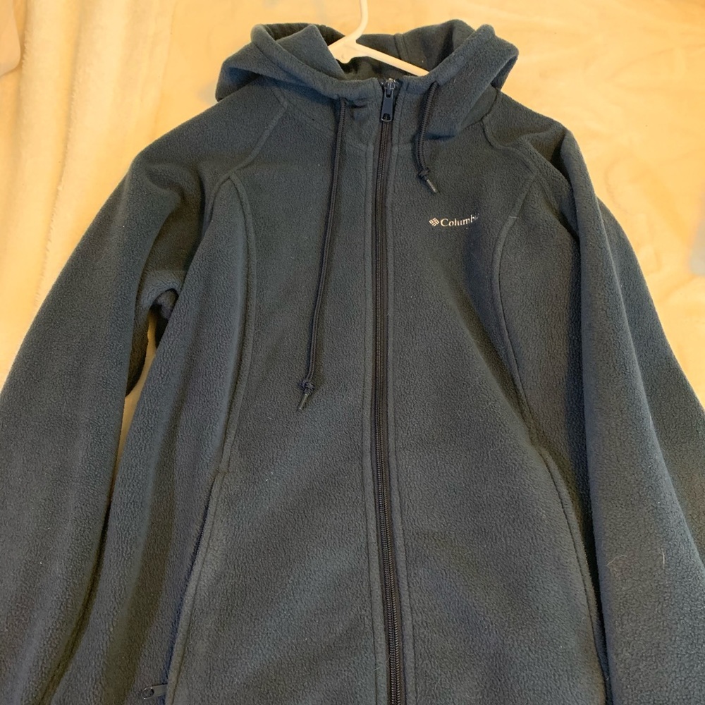 Columbia hooded zip-up fleece